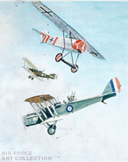 BRISTOL FIGHTER & D H 9A VS FOKKER D VIII